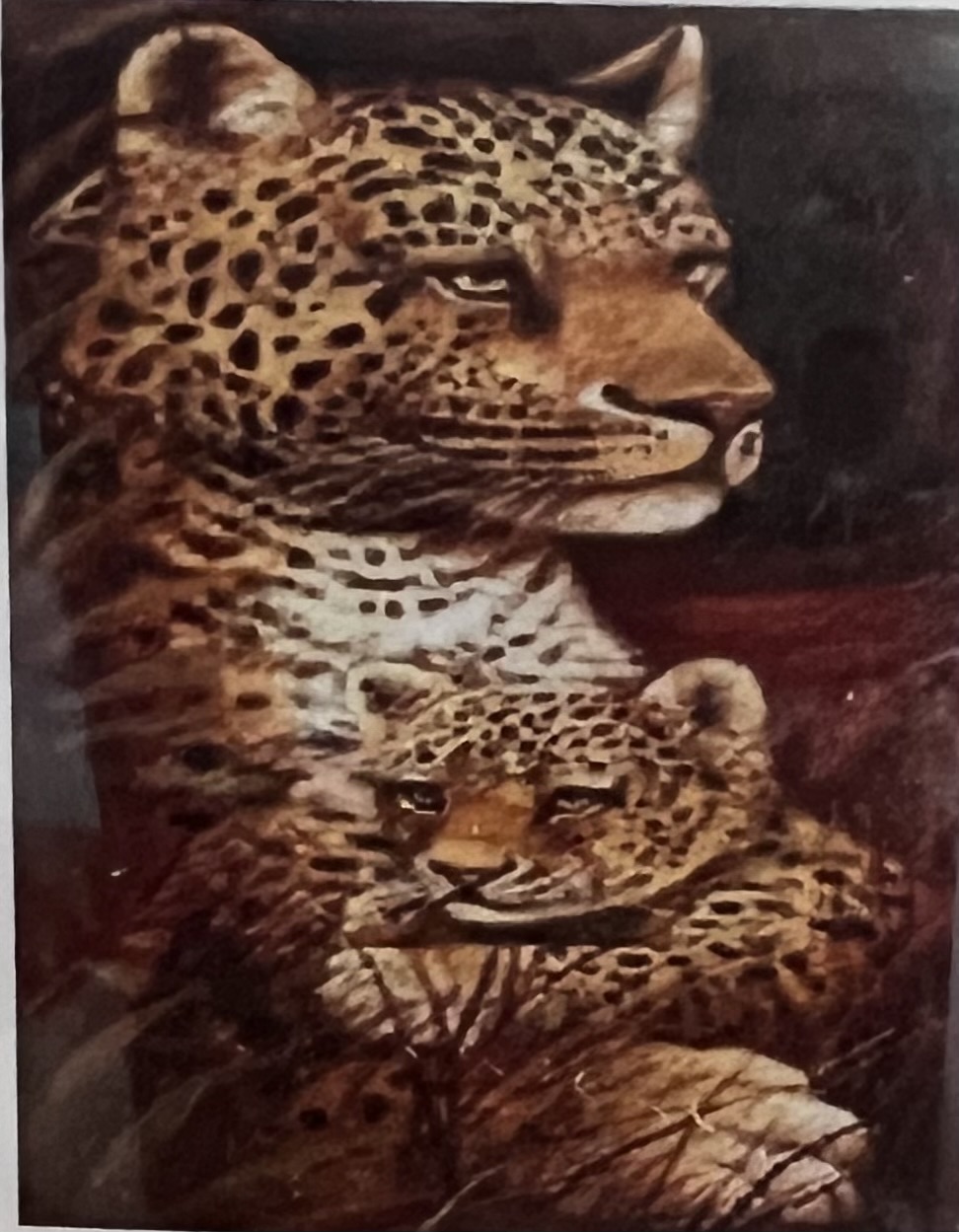 Leopard Motherhod, Diamond Picture Diamond Painting