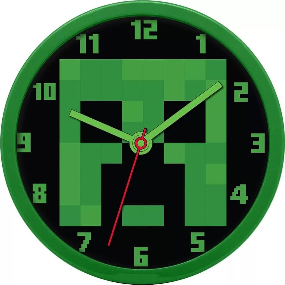 Minecraft Väggklocka