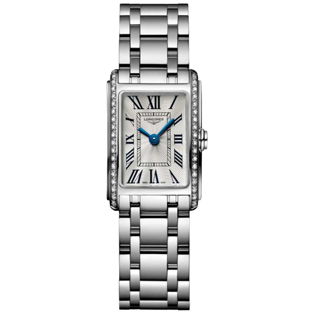 L.525.80.71.6Longines DolceVita romerska siffror diamant bezel 17,70 X 27,00