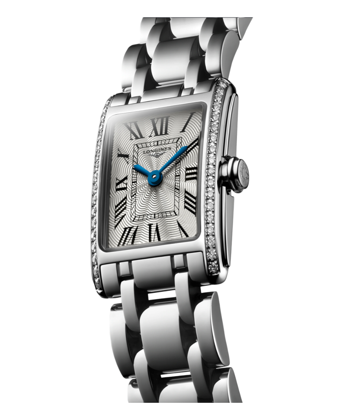 L.L.525.80.71.6Longines DolceVita romerska siffror diamant bezel 17,70 X 27,00