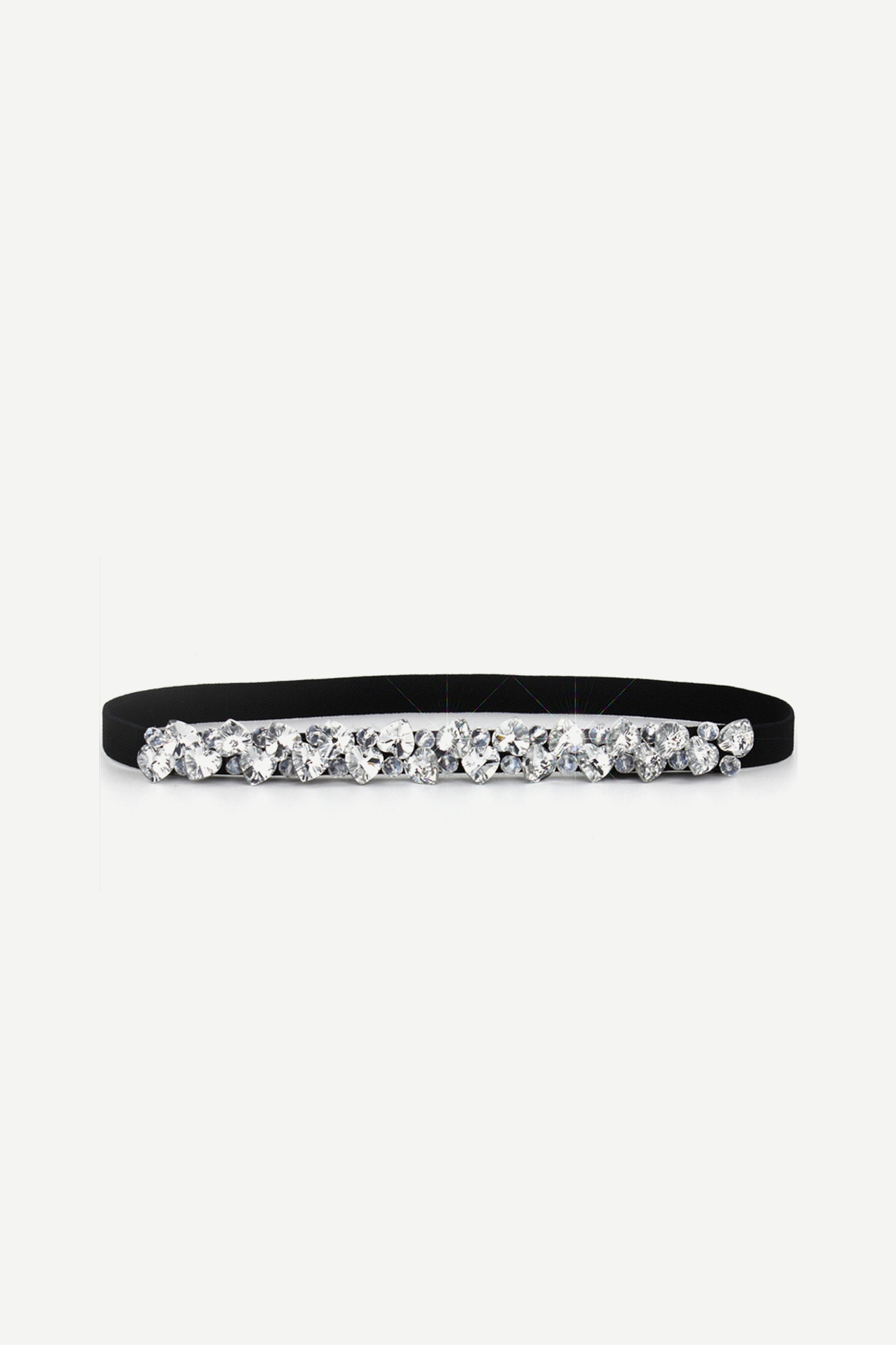 VACC Diamond Stretchy Belt White