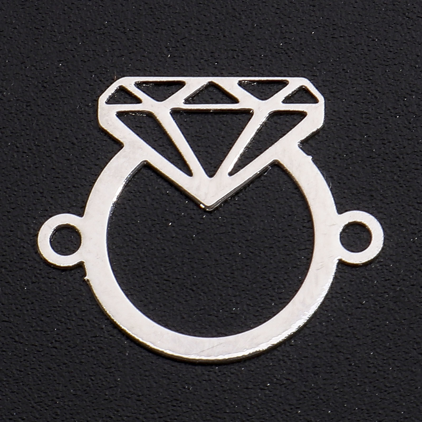  connector  , Diamond Circle silver