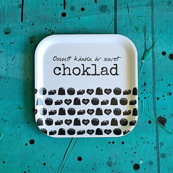 bricka/kakfat CHOKLAD 20x20 cm