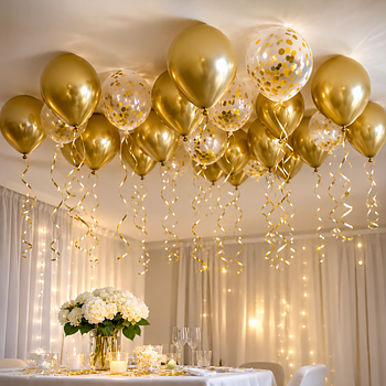 Ballongtak - Guld