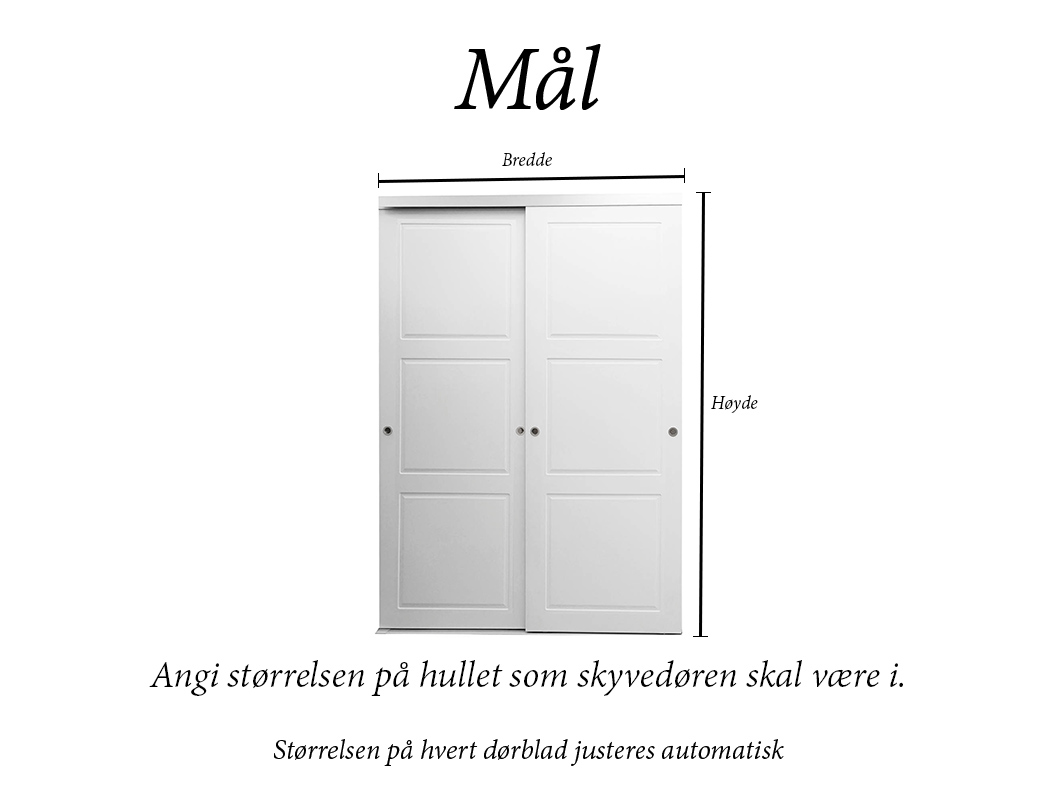 Skyvedør Lilja 2-delt - 2