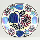 Birger Kaipiainen (Arabia 1970s) Brilliant Flower Wall Plate 21 cm (2)