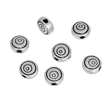 Spacer bead   Silver,  Round rings