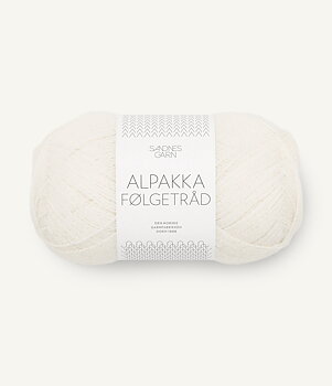 Sandnes Alpakka Följetråd 1002 Vit