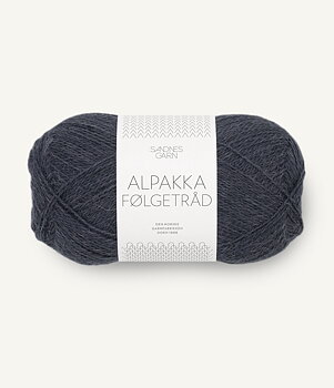 Sandnes Alpakka Följetråd 6581 Kox Grå/svart