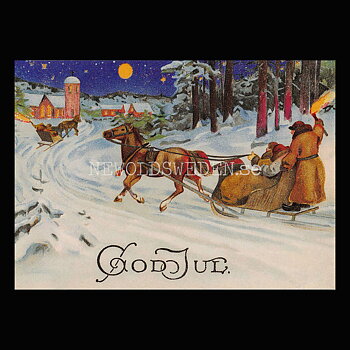 Julkort - Motiv från början 1900-talet - Vykort A5