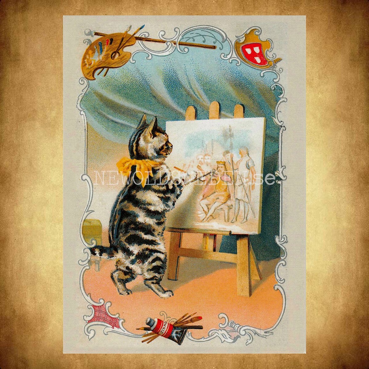 Katt - Vykort A5 - 2