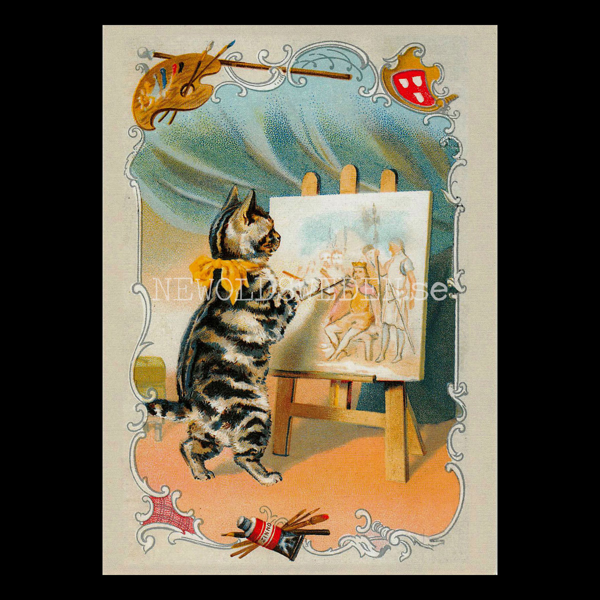 Katt - Vykort A5