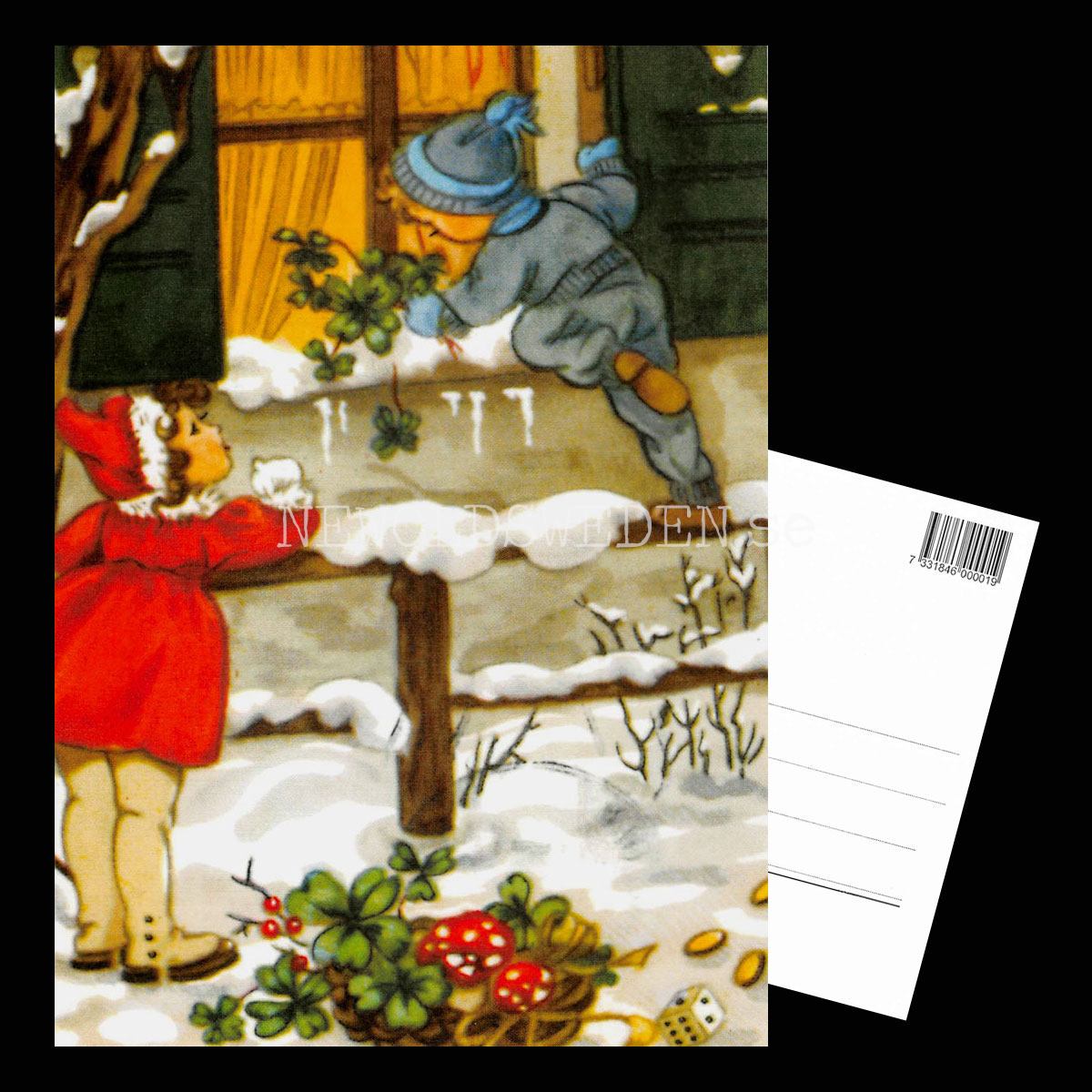 Julkort - Motiv från början 1900-talet - Vykort A5 - 3
