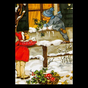 Julkort - Motiv från början 1900-talet - Vykort A5
