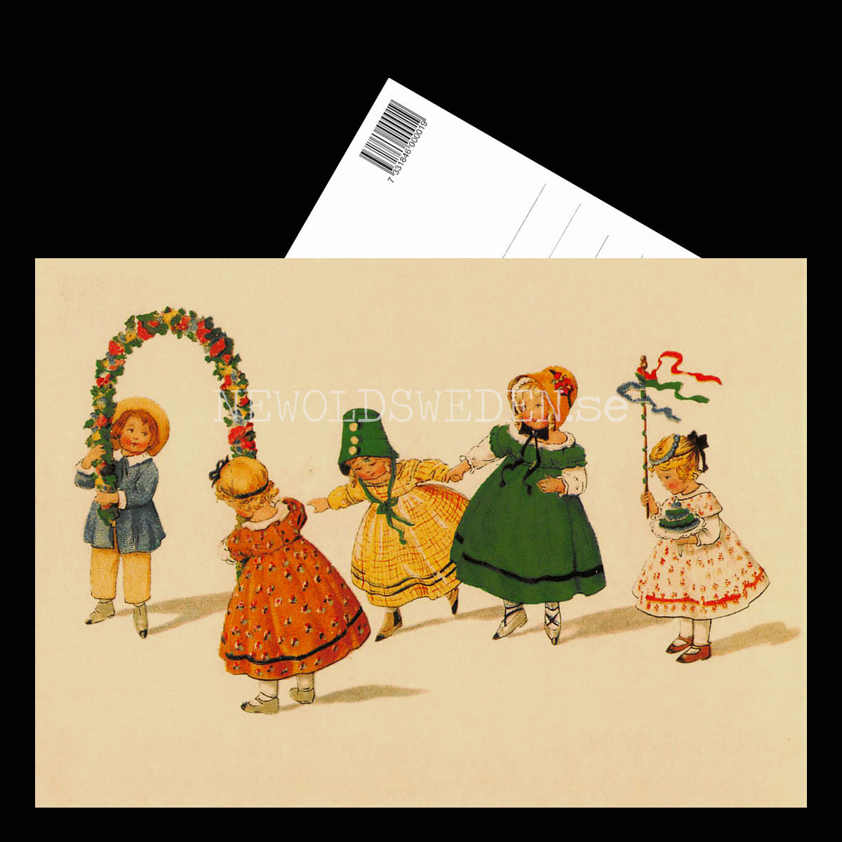 Grattiskort - Motiv från början 1900-talet - Vykort A5 - 3