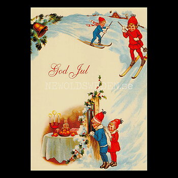 Julkort - Motiv från början 1900-talet - Vykort A5