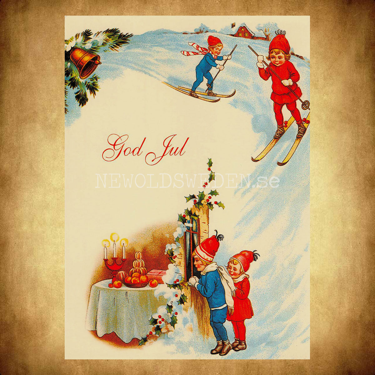 Julkort - Motiv från början 1900-talet - Vykort A5 - 2