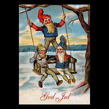 Julkort - Motiv från början 1900-talet - Vykort A5