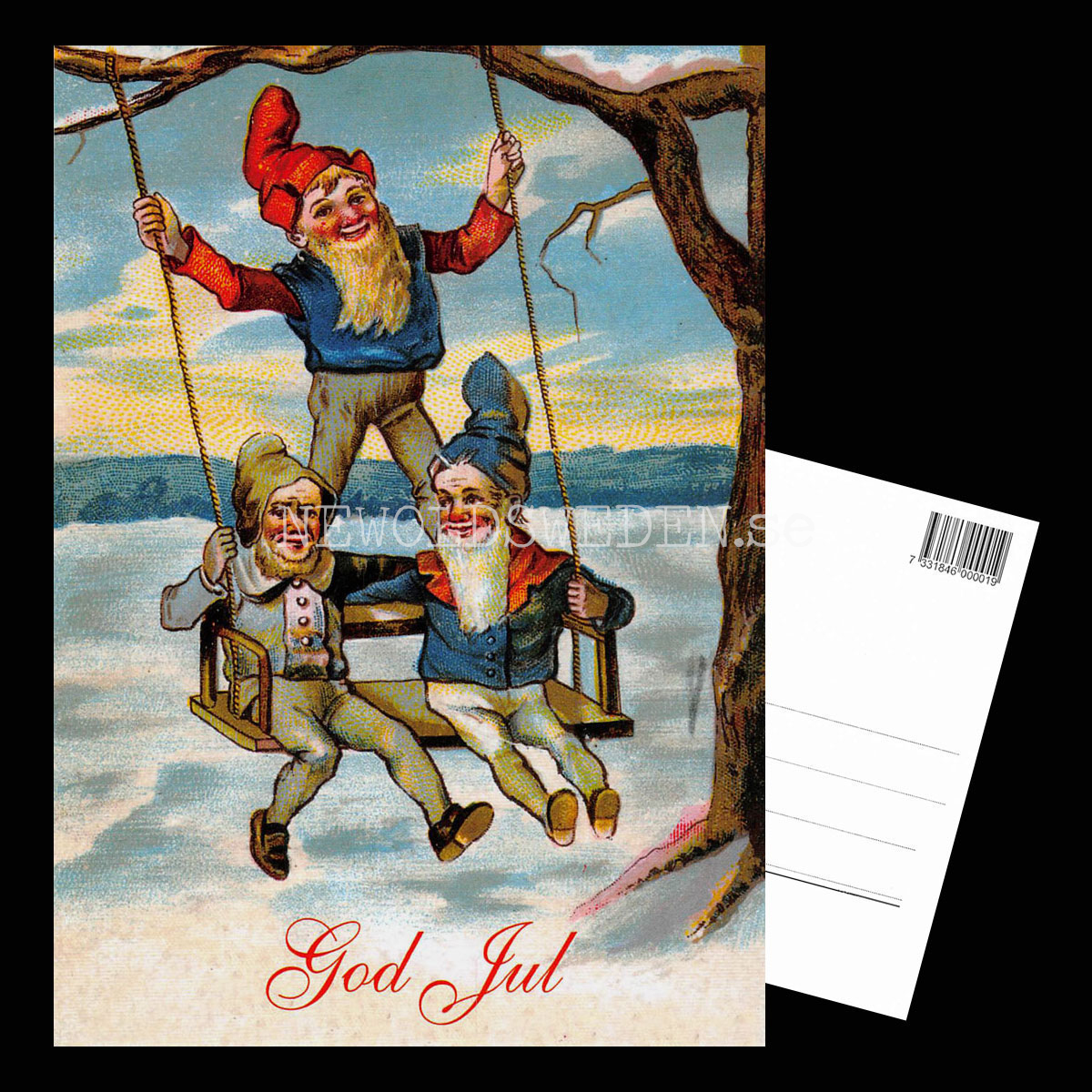 Julkort - Motiv från början 1900-talet - Vykort A5 - 3
