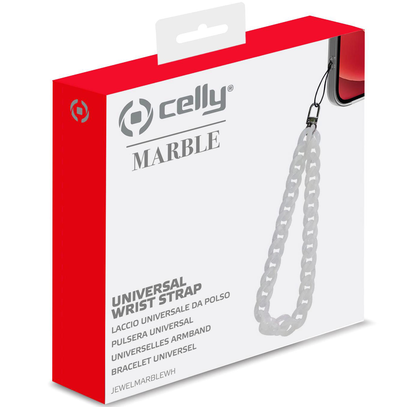 Jewel Chain Handledsrem Marble Vit - 3