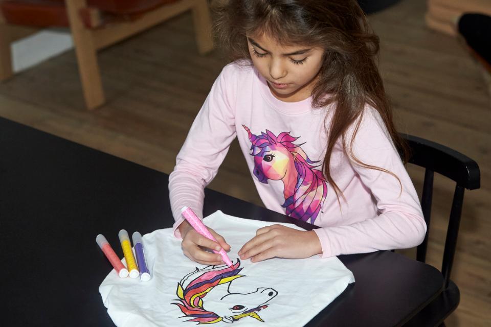 Equipage Creative kids t-shirt med tusjer - 3