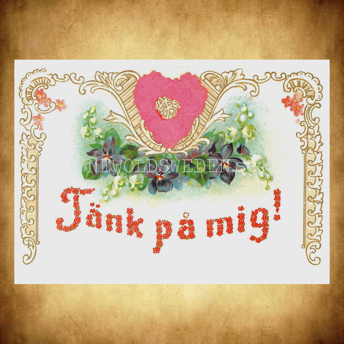 Tänk på mig! - Vykort A5 - 2