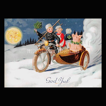 Julkort - Motiv från början 1900-talet - Vykort A5