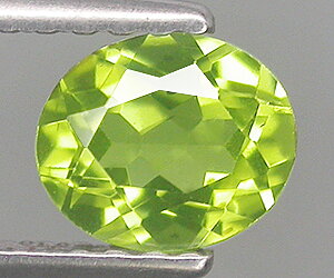 Piedra preciosa de peridoto natural ovalada de 6x5 mm de alta calidad