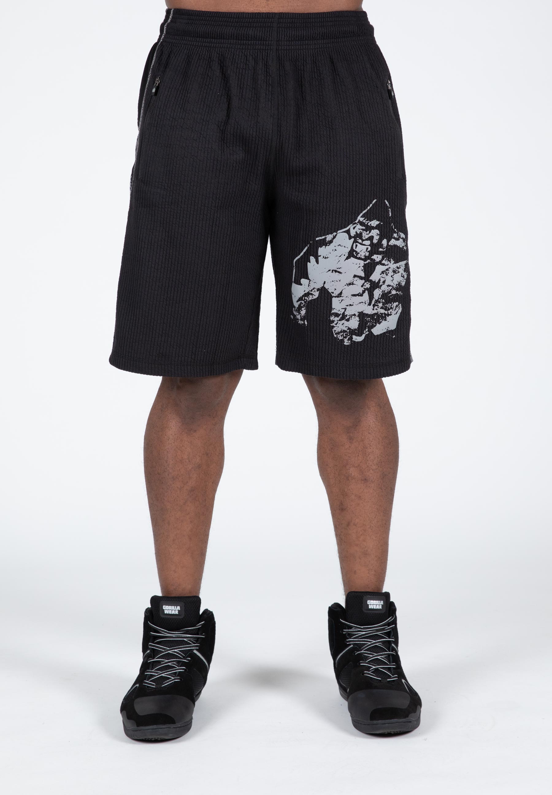 Buffalo Old School Workout Shorts, black/grey