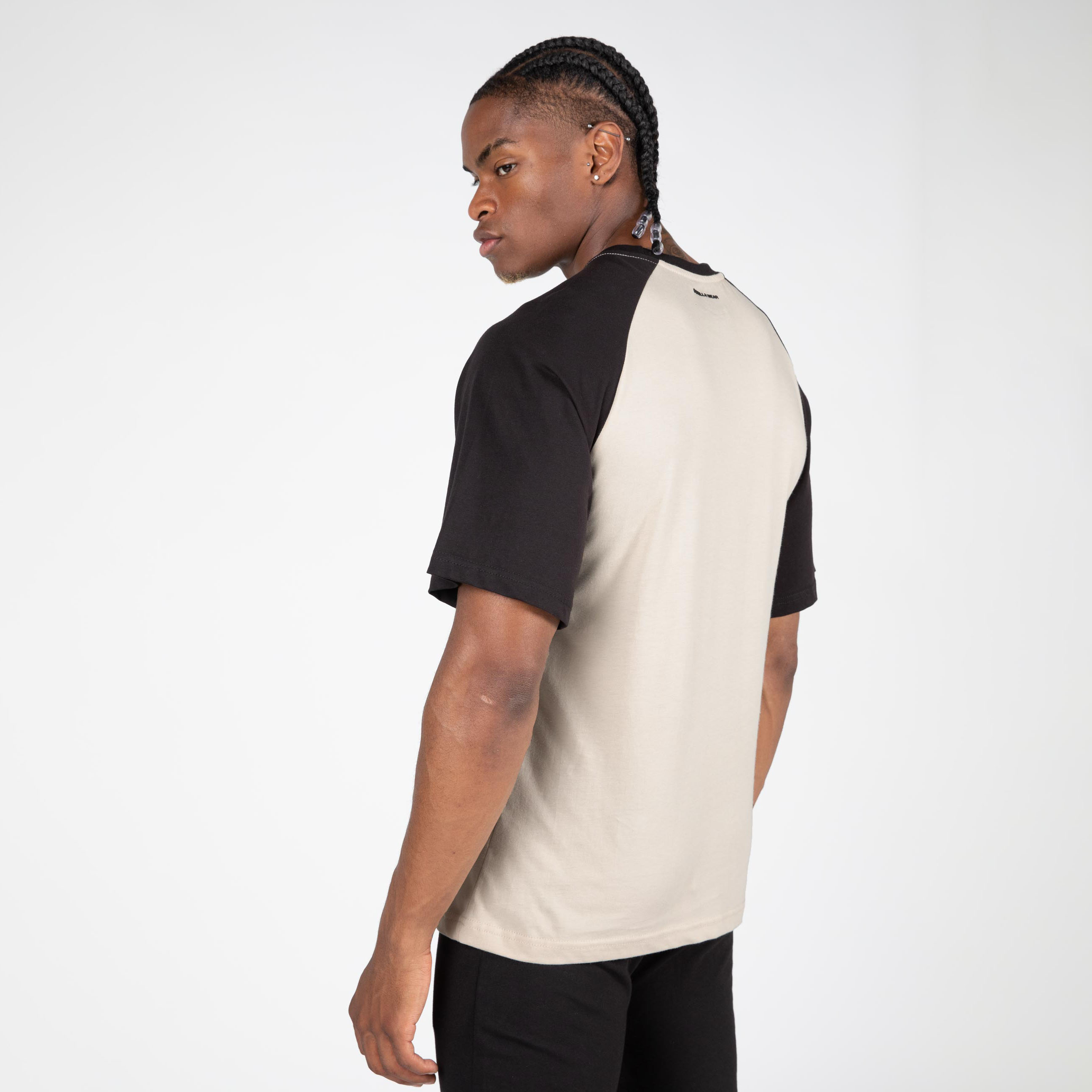 Logan Oversized T-Shirt, beige/black - 5