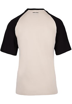 Logan Oversized T-Shirt, beige/black