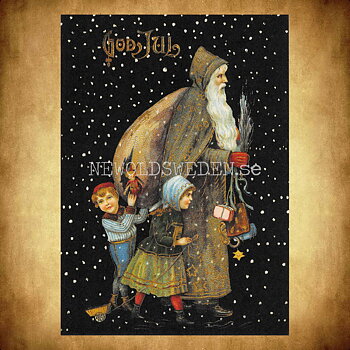 Julkort - Motiv från början 1900-talet - Vykort A5 ***