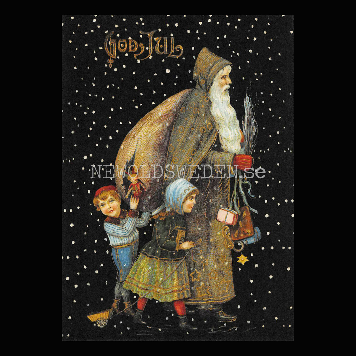 Julkort - Motiv från början 1900-talet - Vykort A5 ***