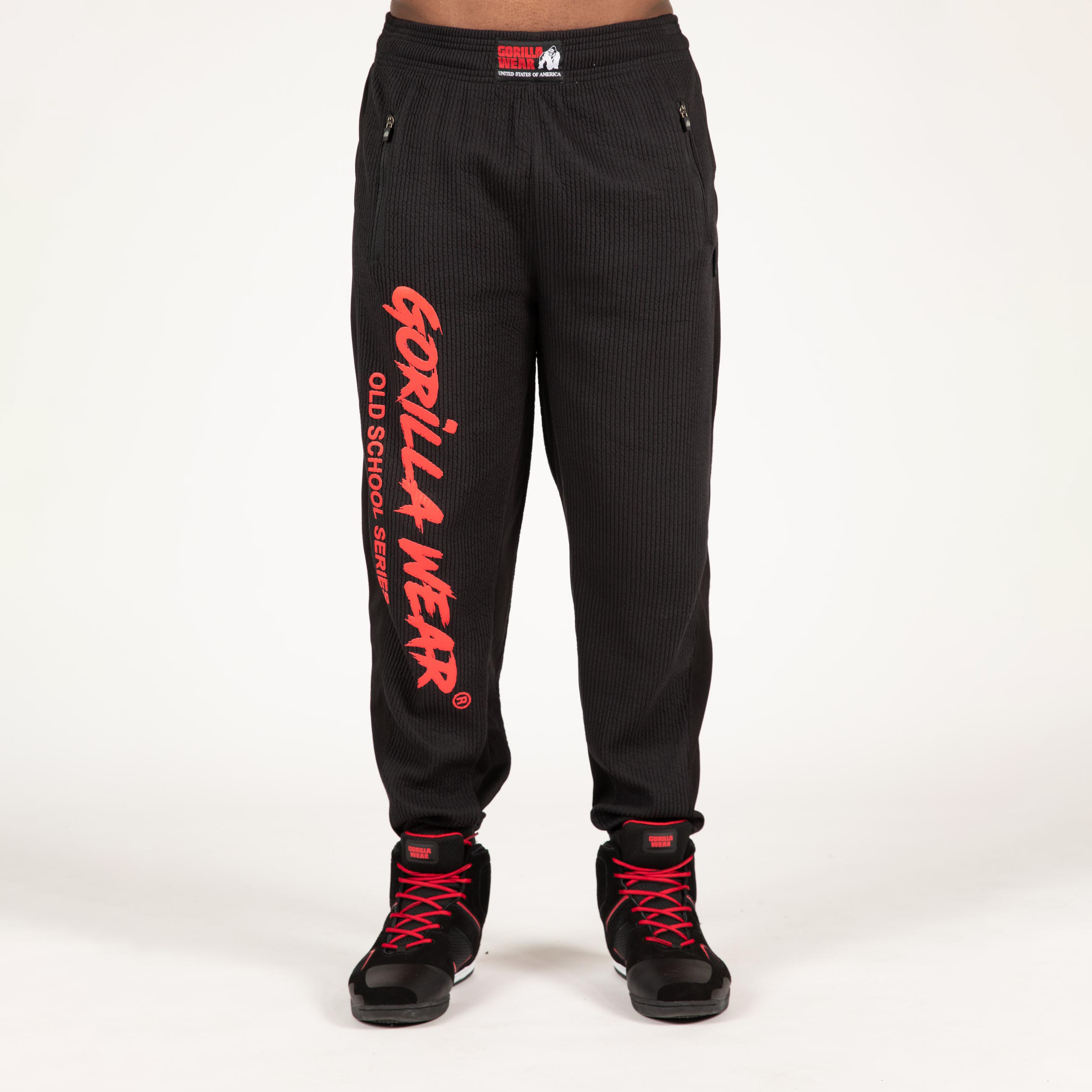 Augustine Old School Pants, black/red