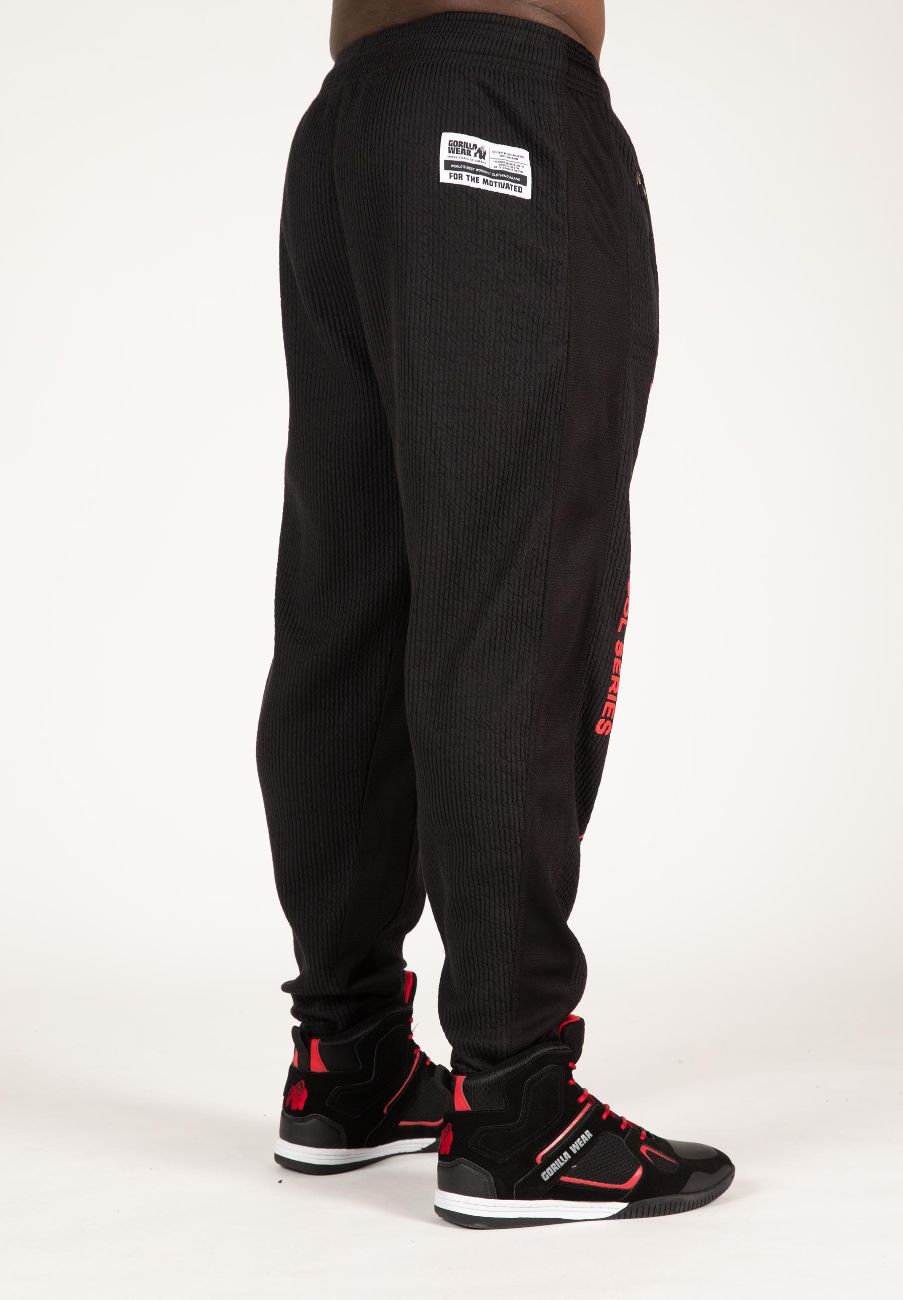 Augustine Old School Pants, black/red - 5