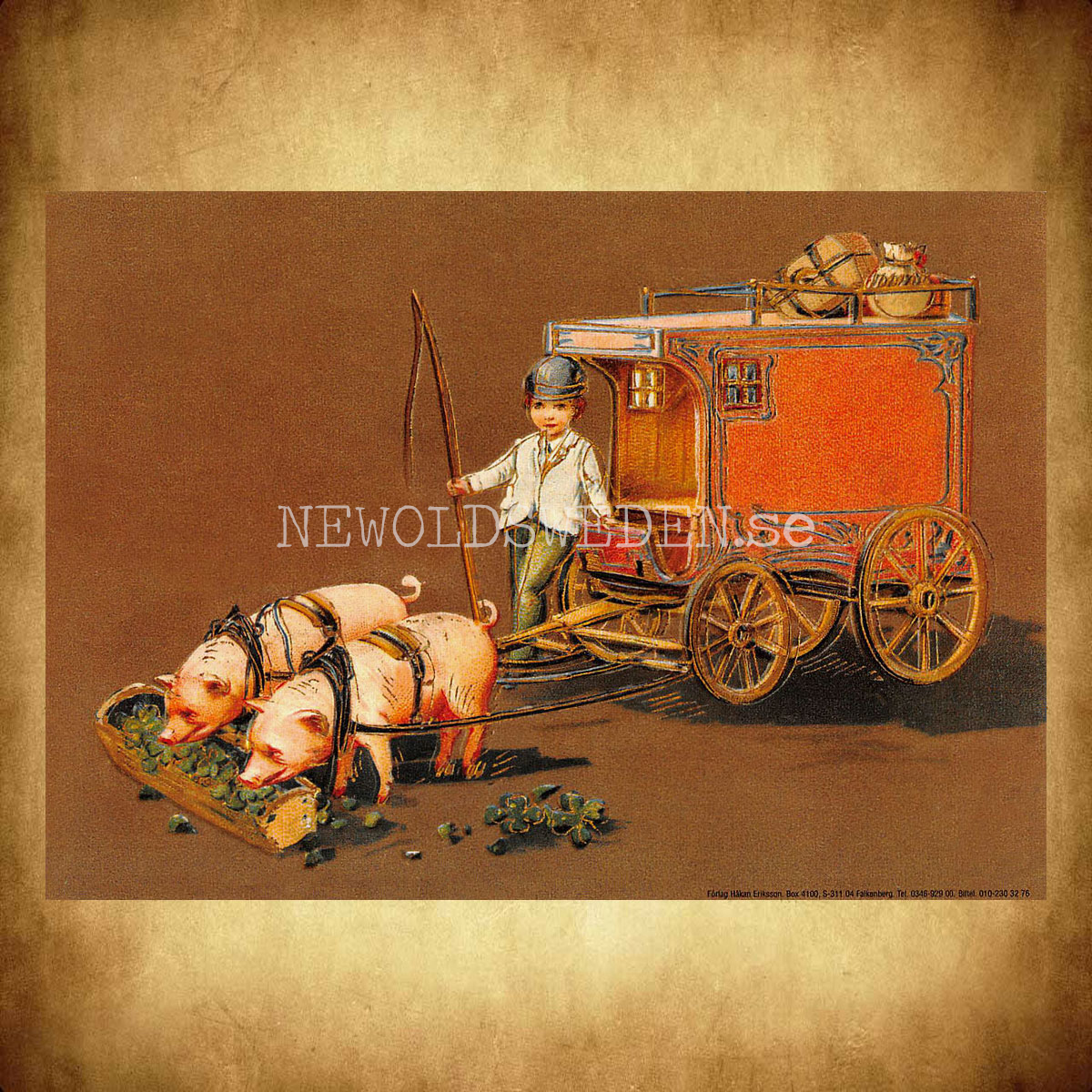Grattiskort - Motiv från början 1900-talet - Vykort A5 - 2