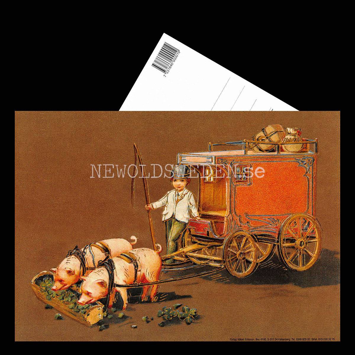 Grattiskort - Motiv från början 1900-talet - Vykort A5 - 3