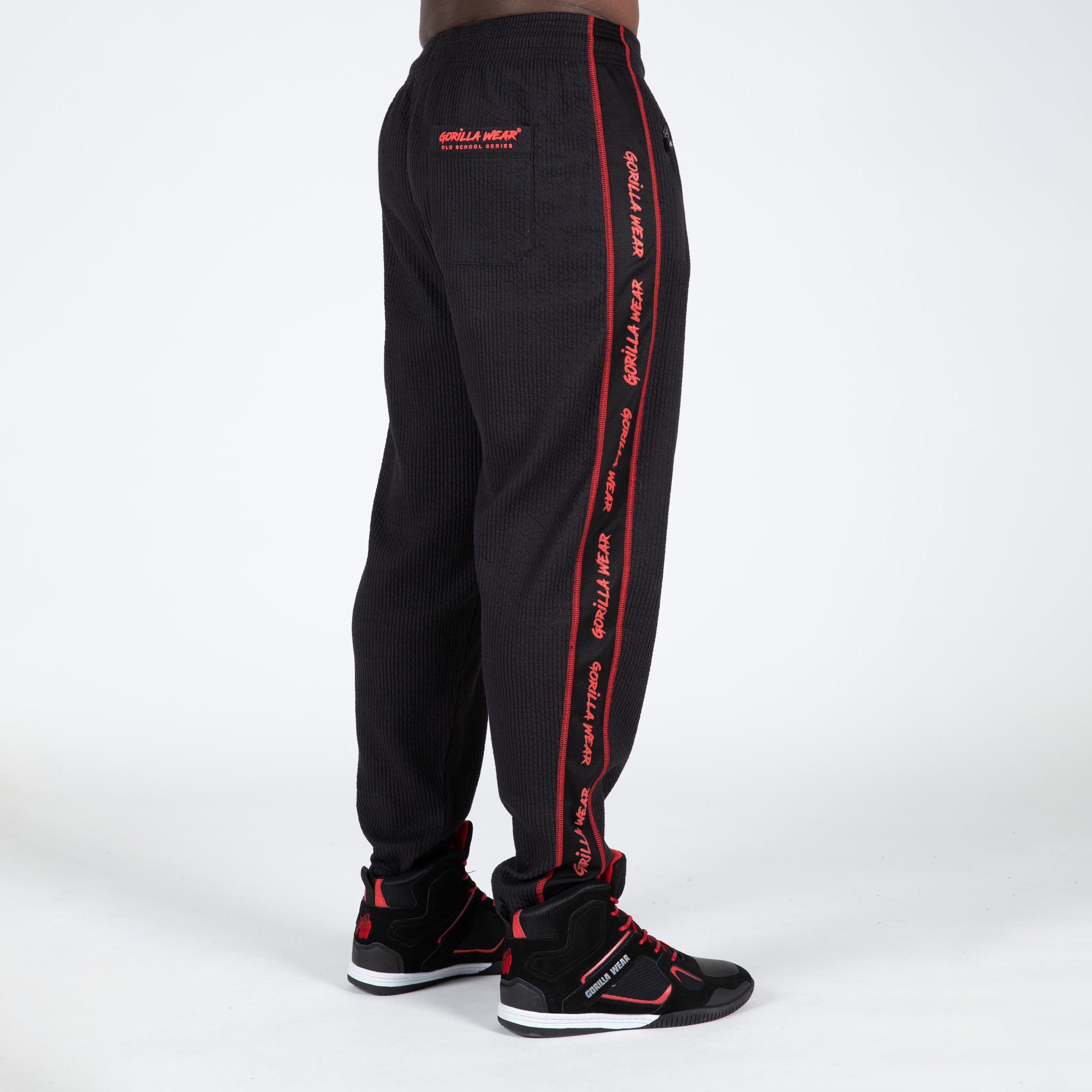Buffalo Old School Workout Pants, black/red - 7