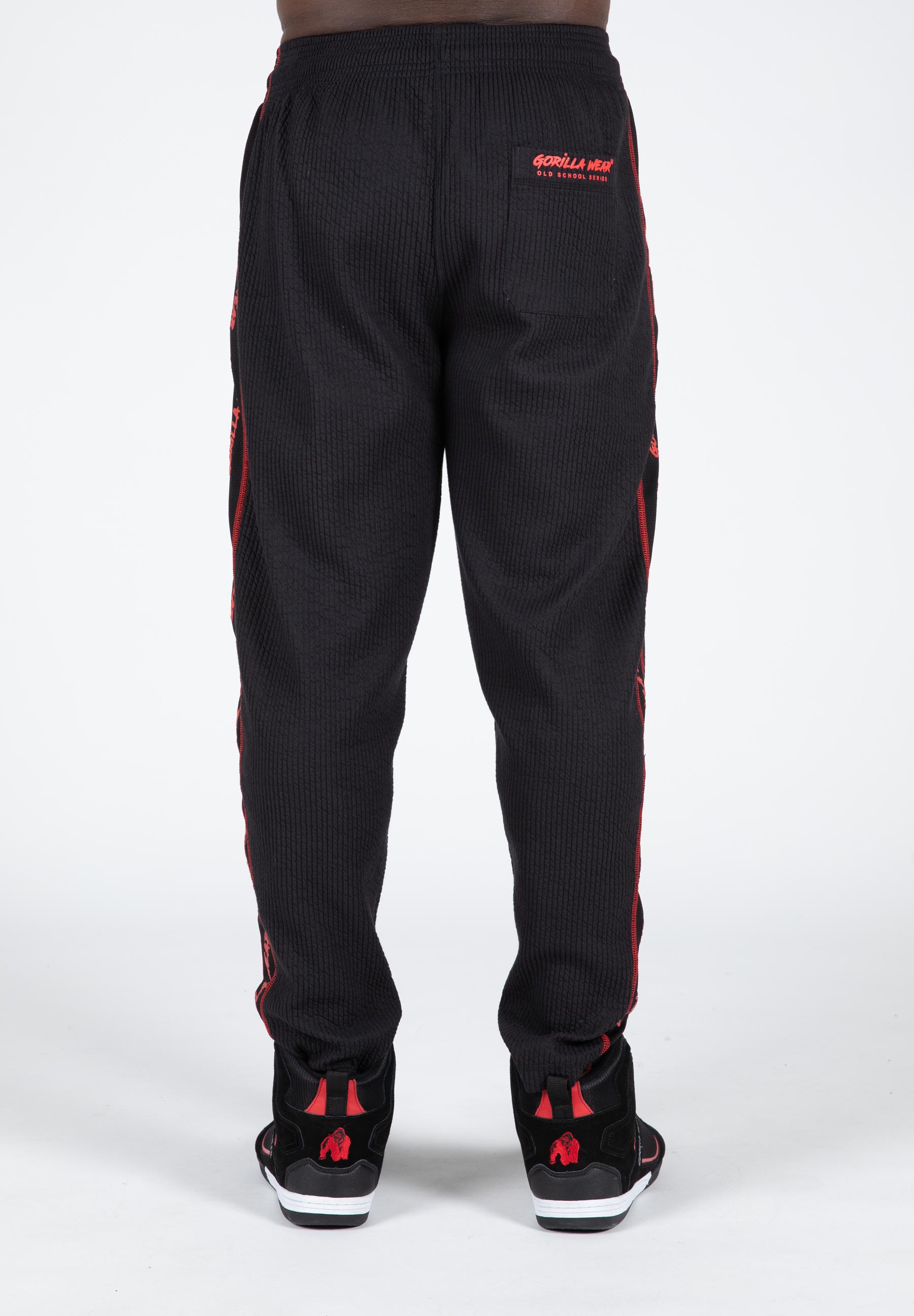 Buffalo Old School Workout Pants, black/red - 5