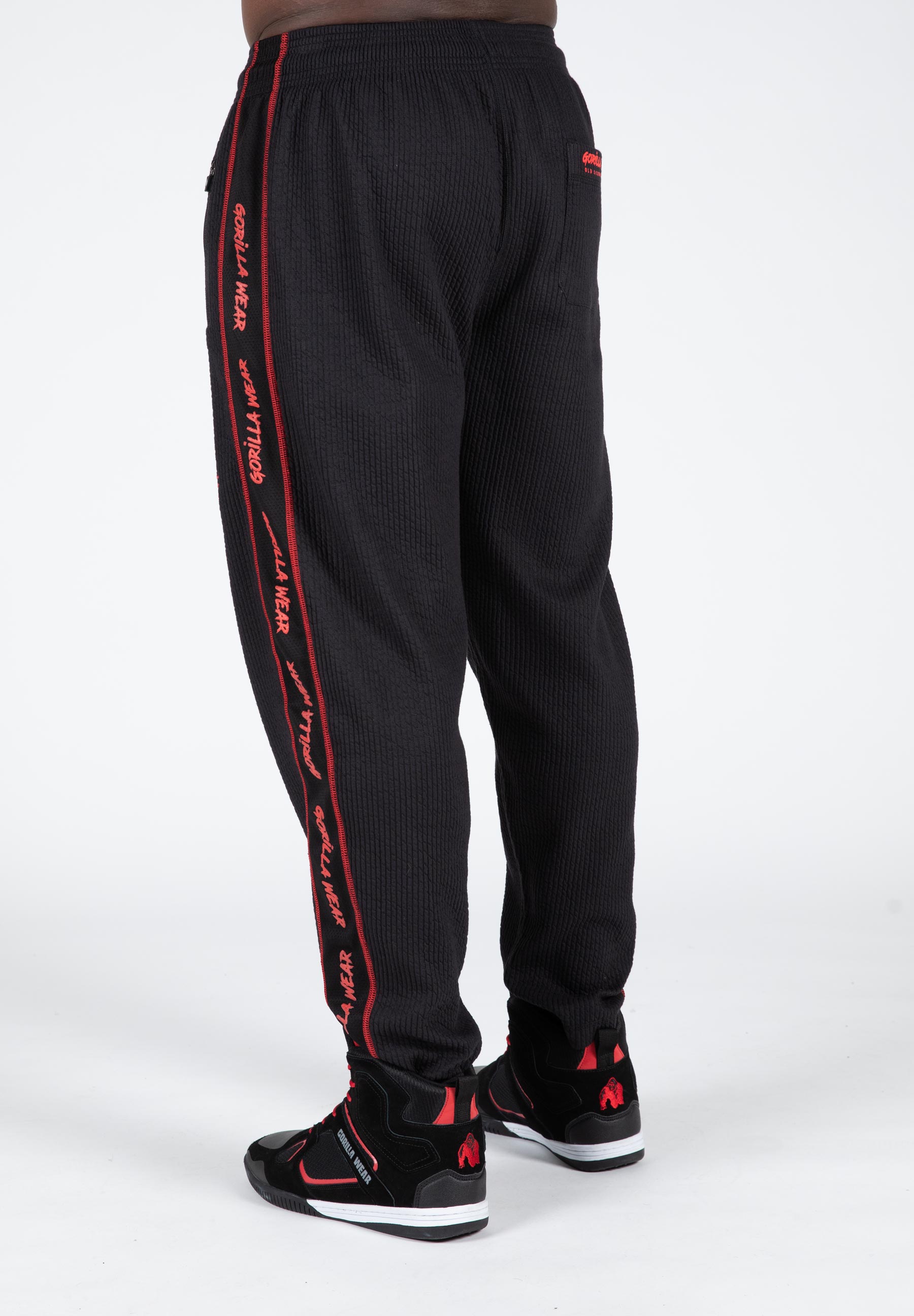 Buffalo Old School Workout Pants, black/red - 6