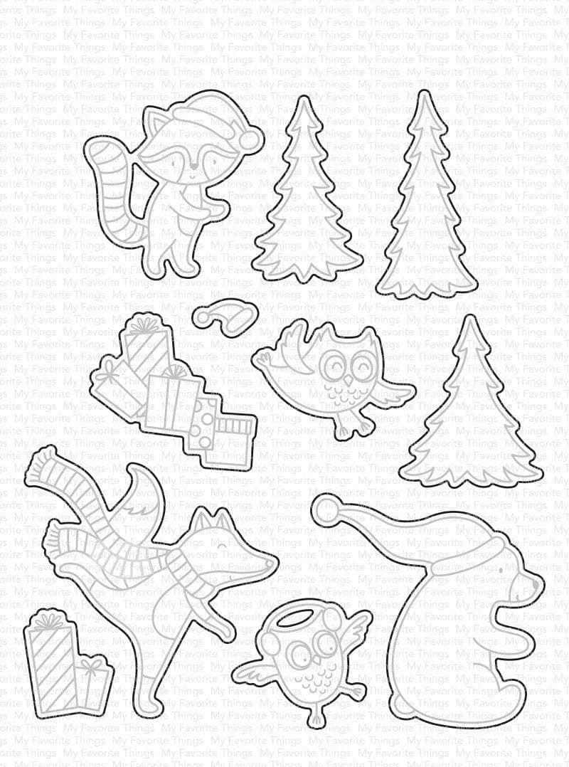 MY FAVORITE THINGS -Put the Jolly in the Holidays  STAMP & DIE SET - 2