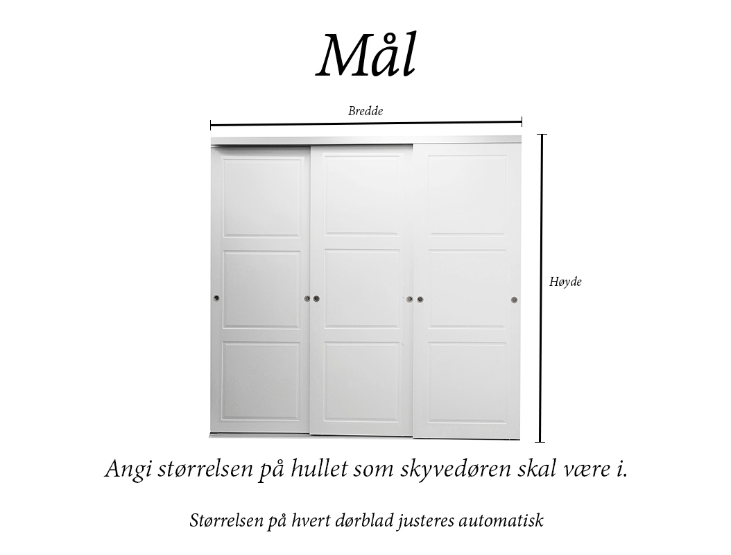 Skyvedør Lilja 3-delt - 2