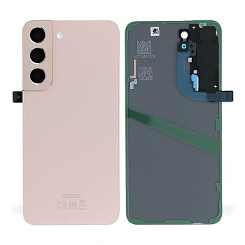 Original Samsung Galaxy S22 (SM-S901B) Baksida med tejp - Rosa