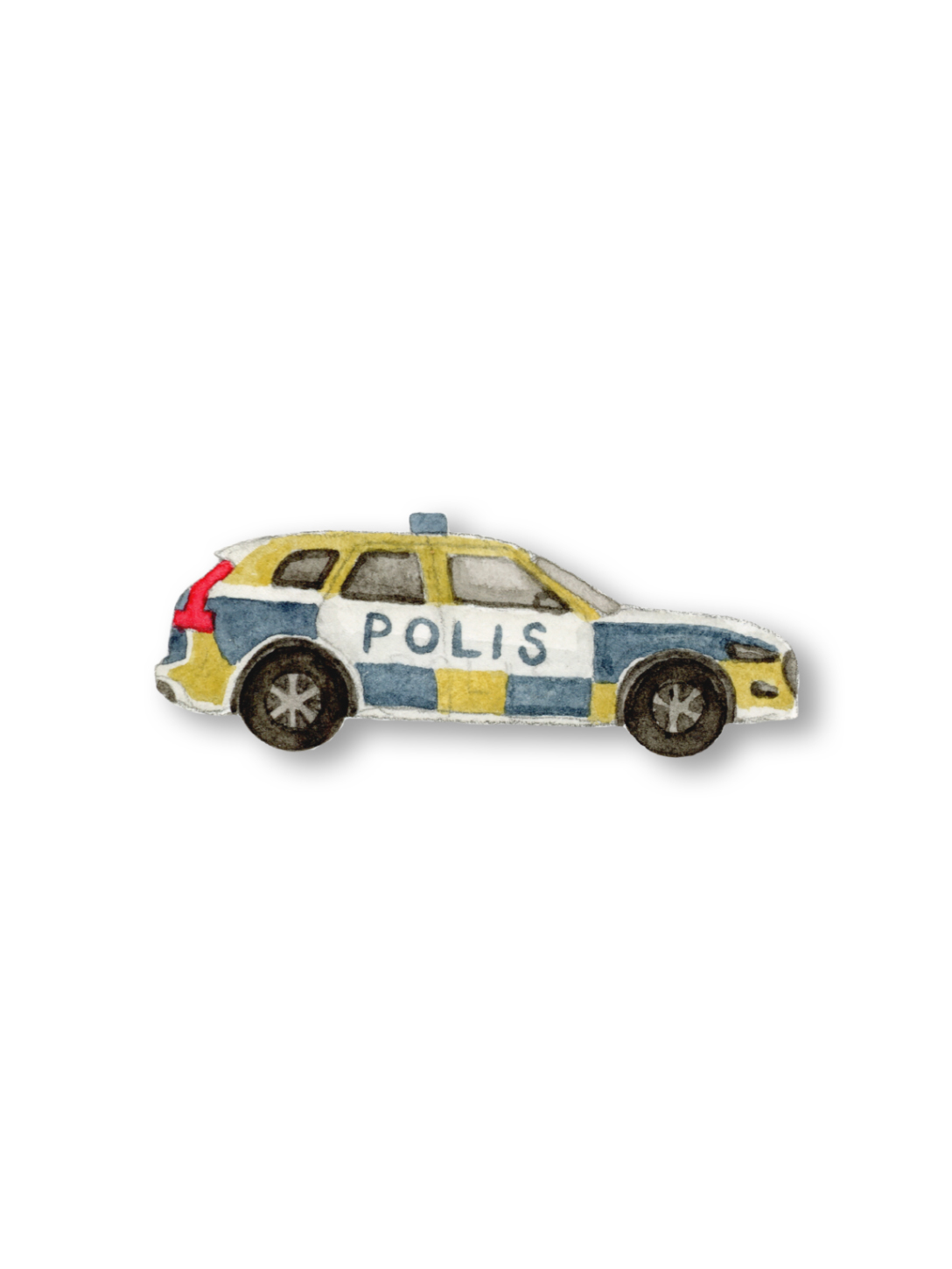 Väggdekor - Polisbil