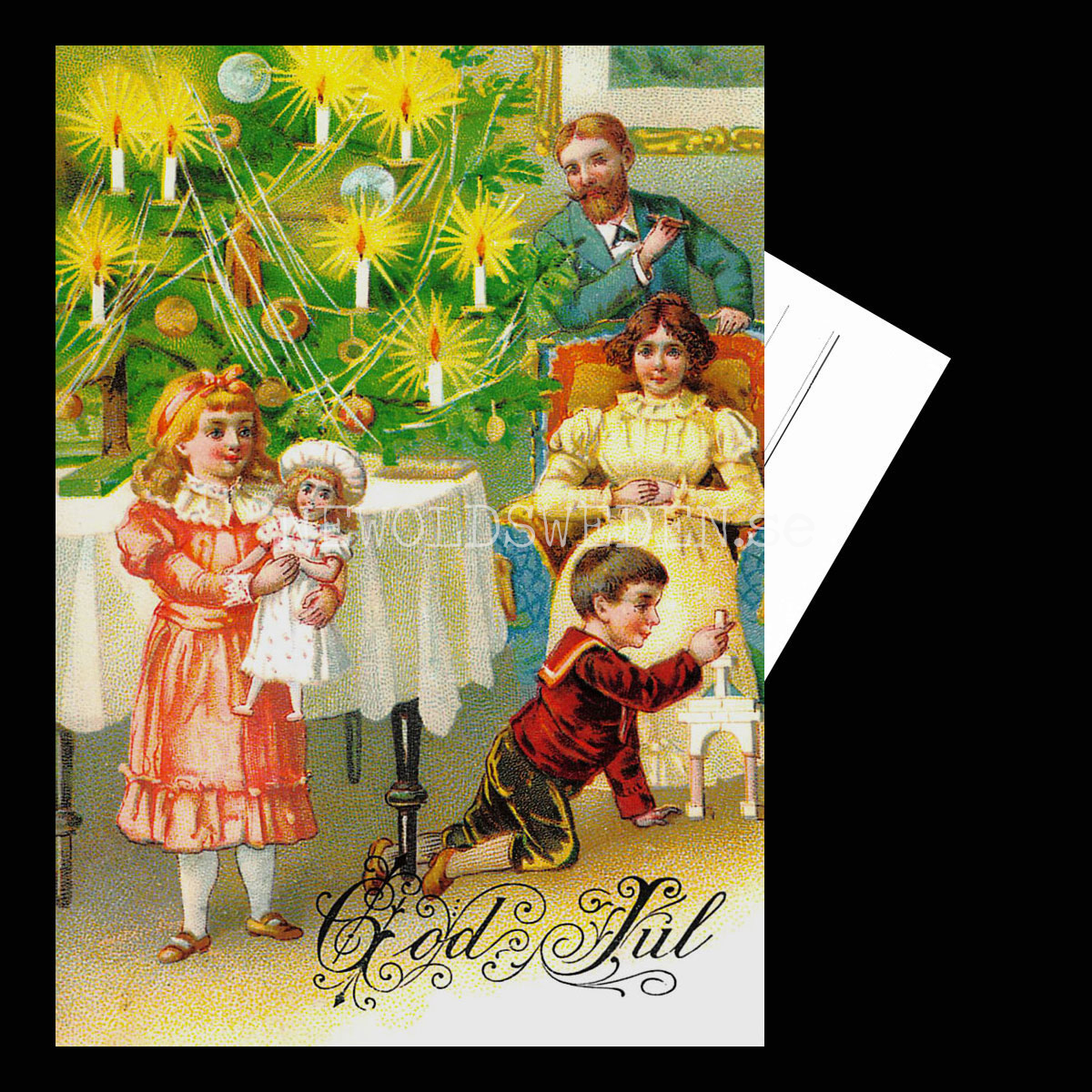 Julkort - Motiv från början 1900-talet - Vykort A5 - 3