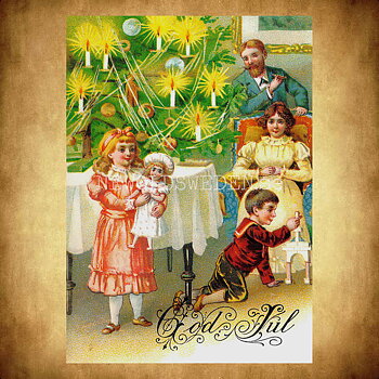 Julkort - Motiv från början 1900-talet - Vykort A5