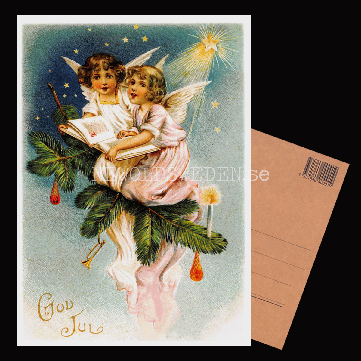 Julkort - Motiv från början 1900-talet - Vykort A5 - 3