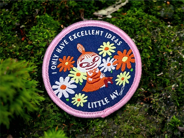 Moomin embroidered iron-on patches, Little My