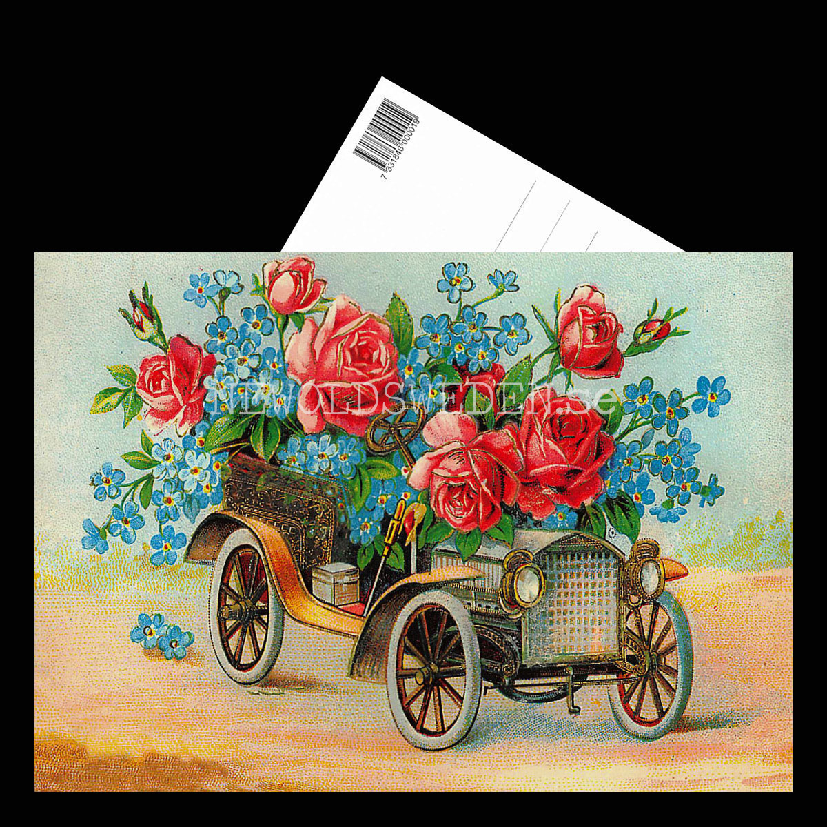 Grattiskort - Motiv från början 1900-talet - Vykort A5 - 3