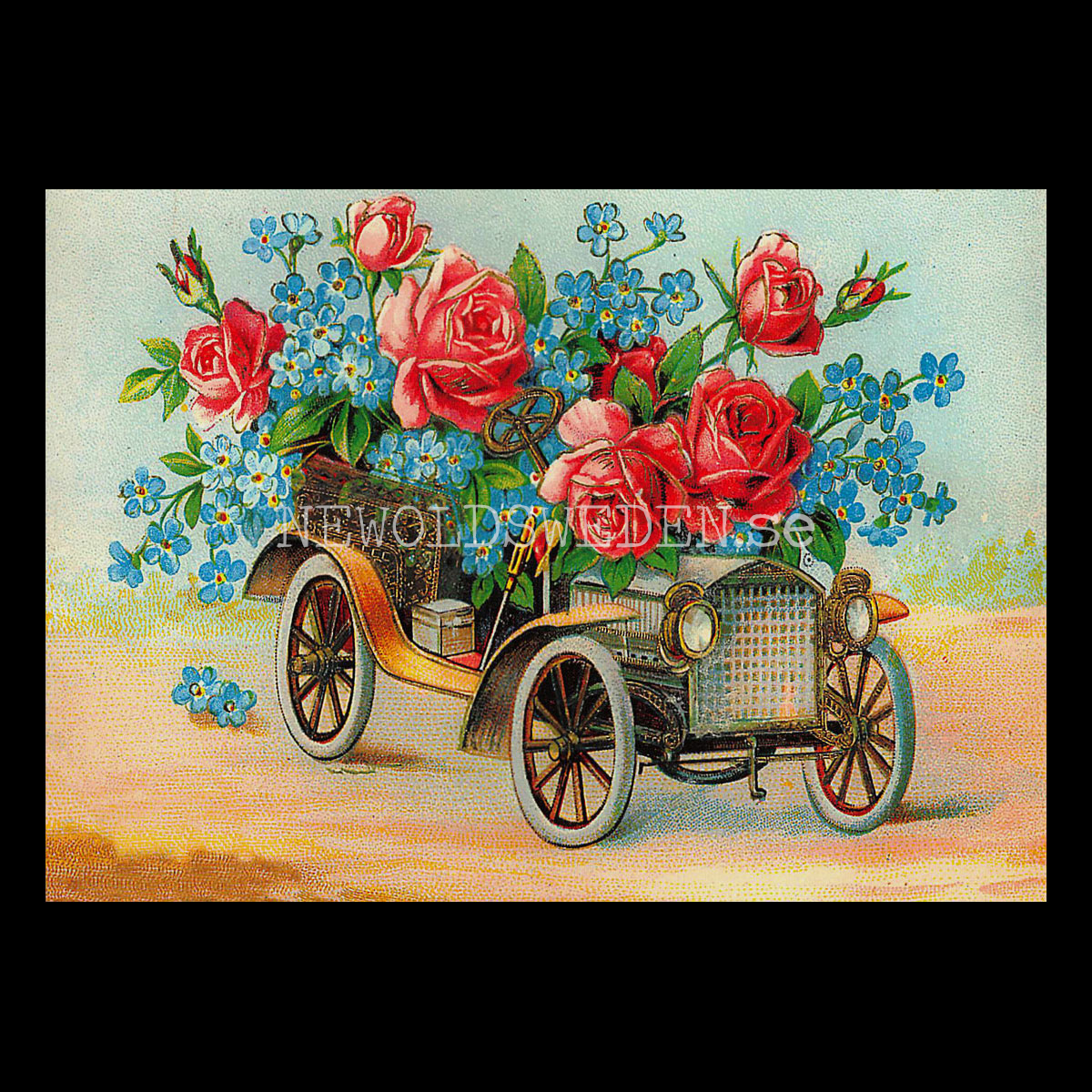 Grattiskort - Motiv från början 1900-talet - Vykort A5